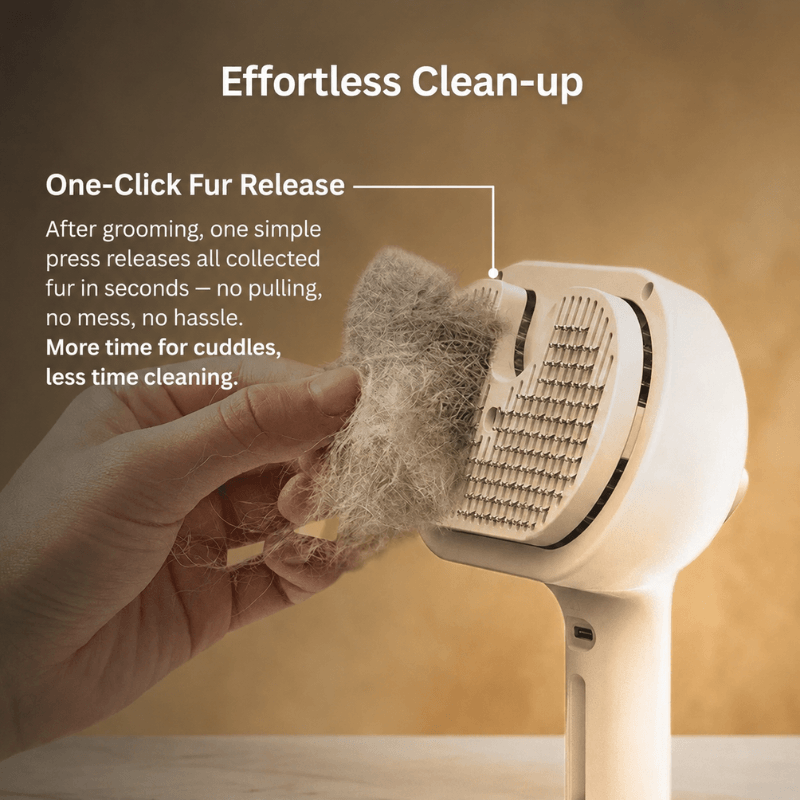 Swipe&Shed™ FurGlow Steam Grooming Brush