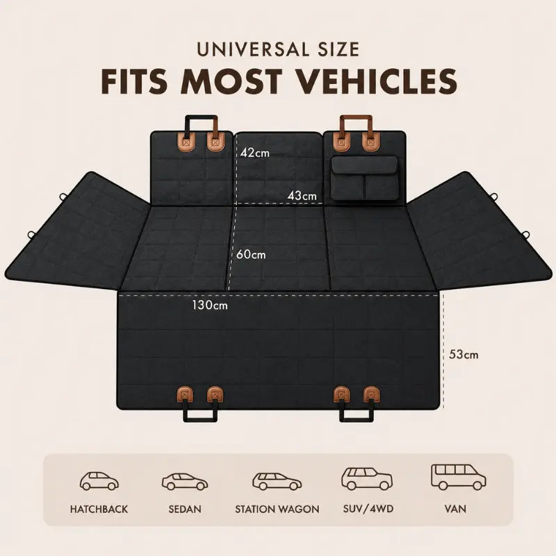 Swipe&Shed™ FurShield Backseat Cover