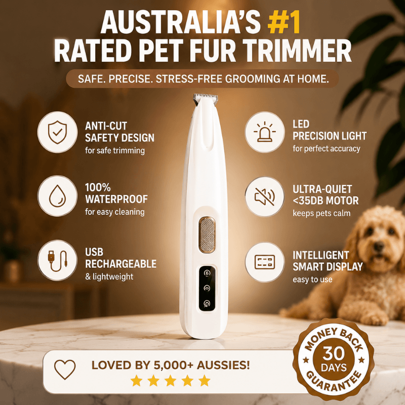 Swipe&Shed Pro Care Trimmer — Australia's #1 rated pet fur trimmer, waterproof, USB rechargeable, ultra-quiet motor under 35dB