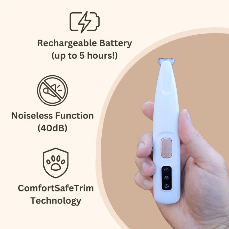 Swipe&Shed Pro Care Trimmer — rechargeable battery up to 5 hours, noiseless 40dB motor, ComfortSafeTrim technology