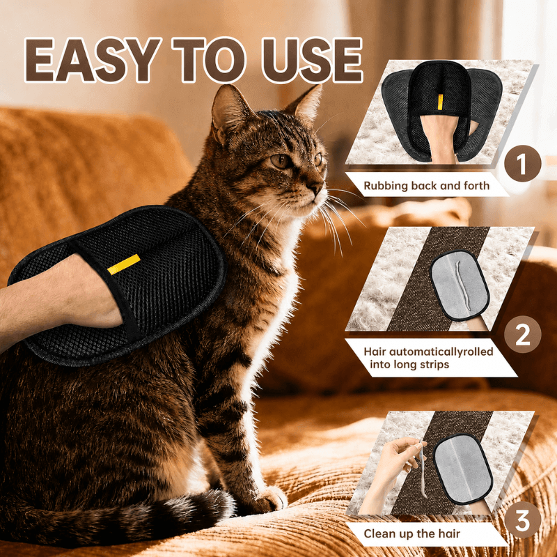 Swipe&Shed™ Premium Pet Hair Remover Mitt