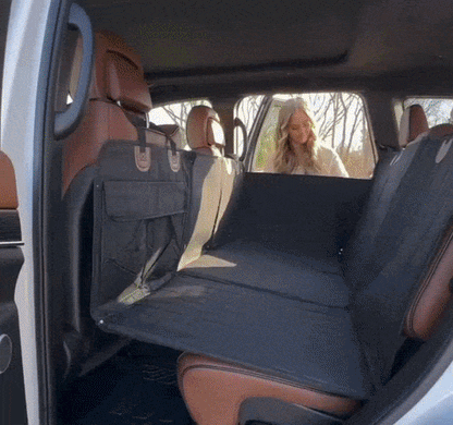 The Complete Car Setup: FurShield Mat + Backseat Cover + 2 Safety Belts
